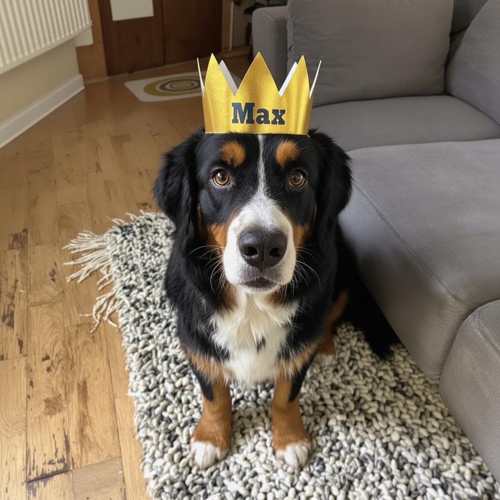 Birthday pet photo