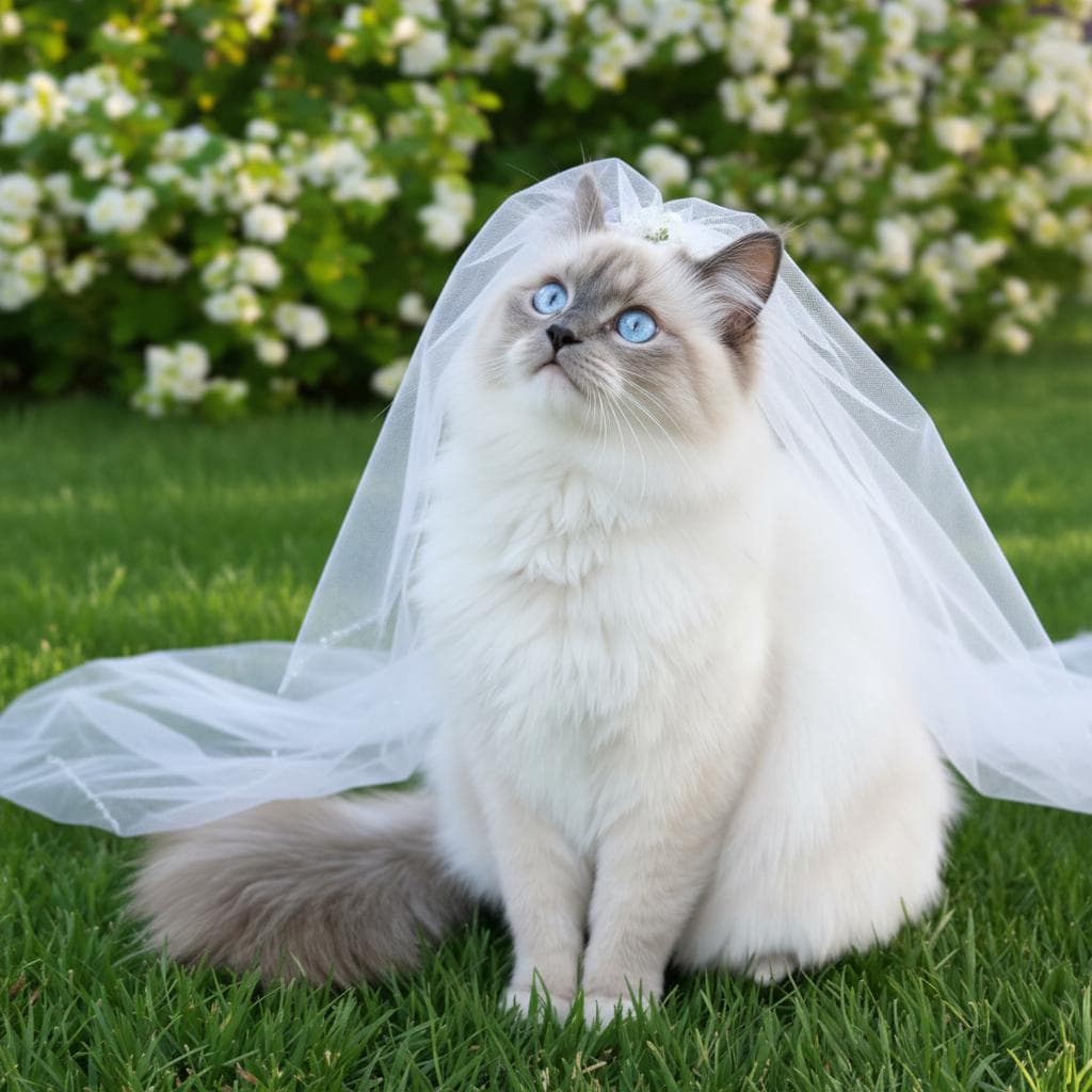 Wedding celebration pet portrait