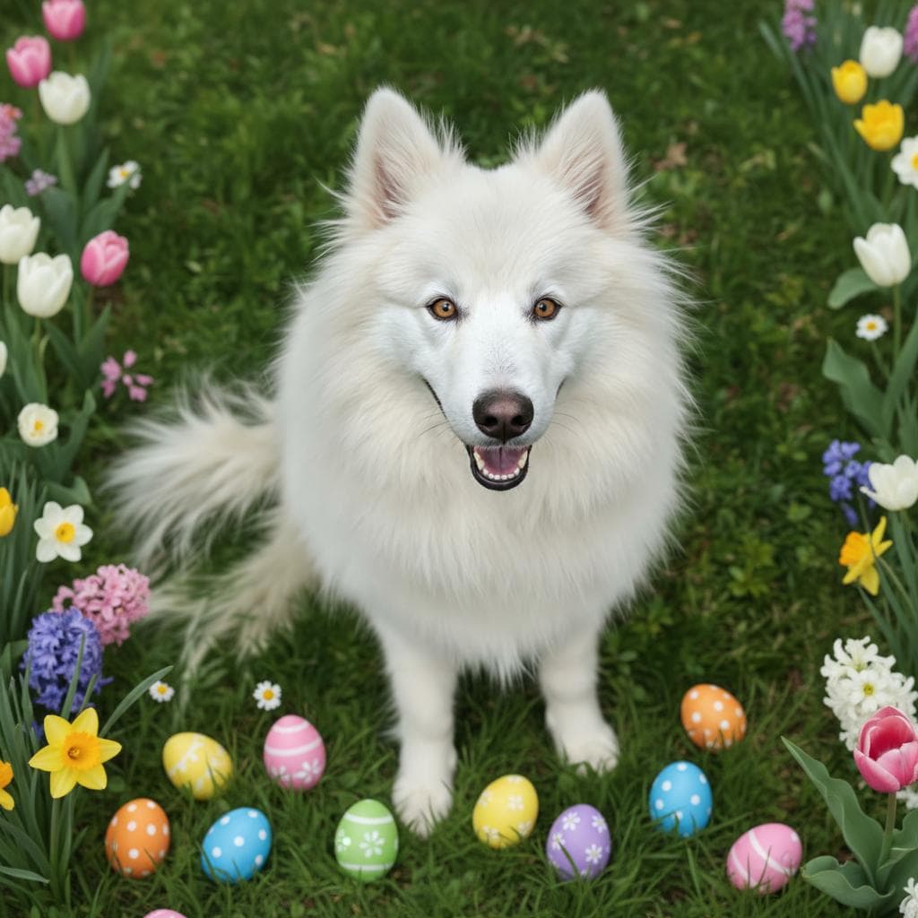 Easter Egg Hunt Scene